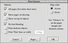 ['Print Options' dialogue]